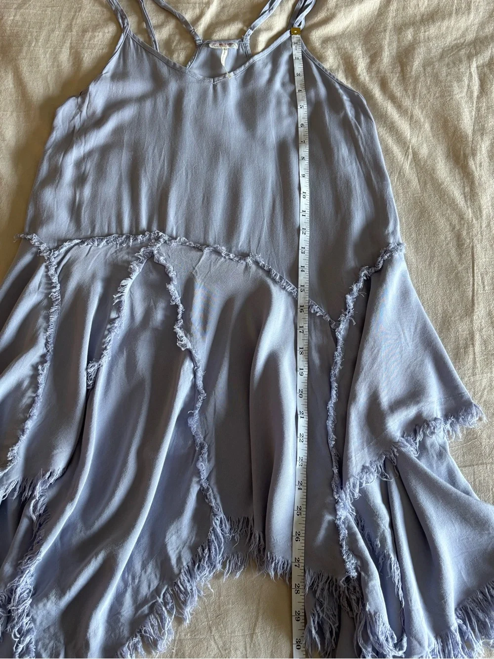 Free People Tattered Up Shred Slip Dress in Lavender | Size XS